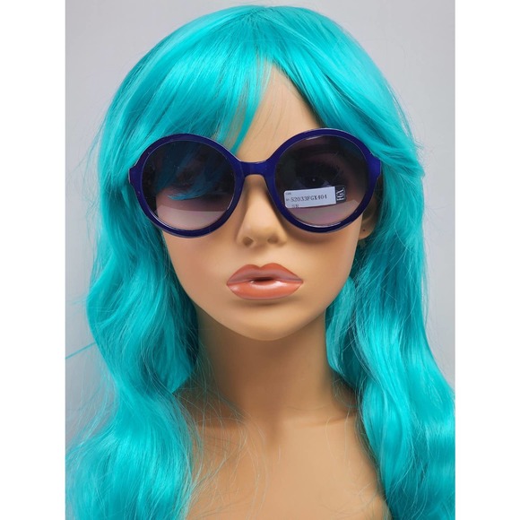 FGX by Foster Grant Full Round Dark Blue & Brushed Silver Sun Reader Sunglasses - Picture 2 of 12